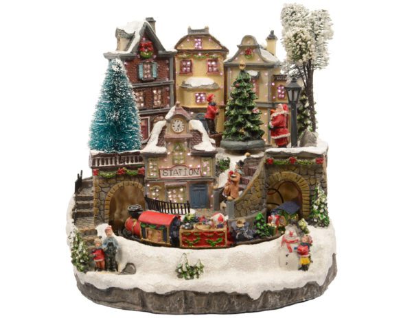 Paysage d'un Village de Noël