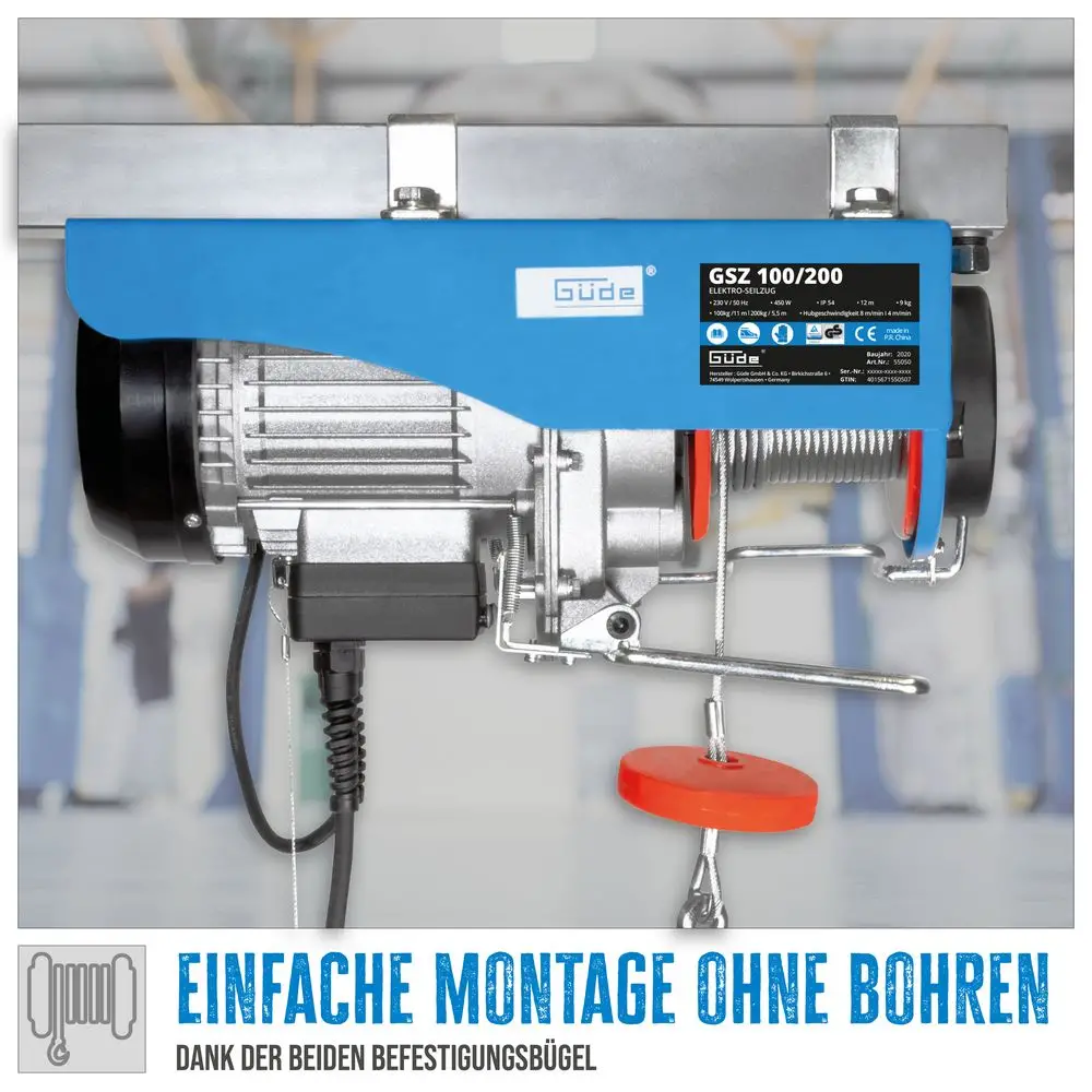 PALAN ELECTRIQUE TREUIL GSZ 100/200