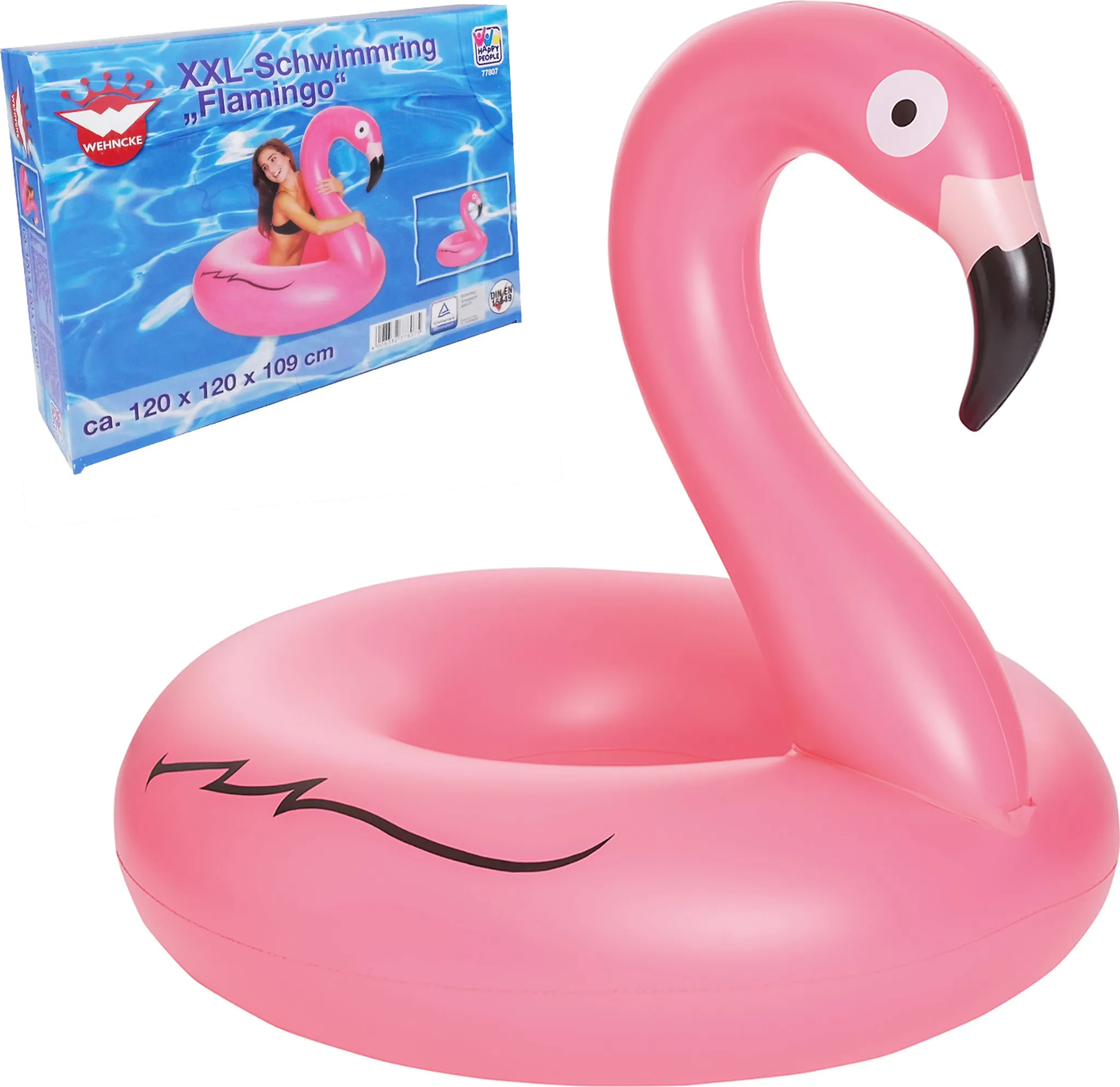 BOUEE GONFLABLE FLAMANT ROSE