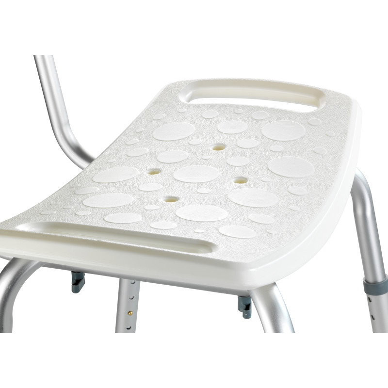 TABOURET DE SALLE DE BAIN AVEC DOSSIER SECURA