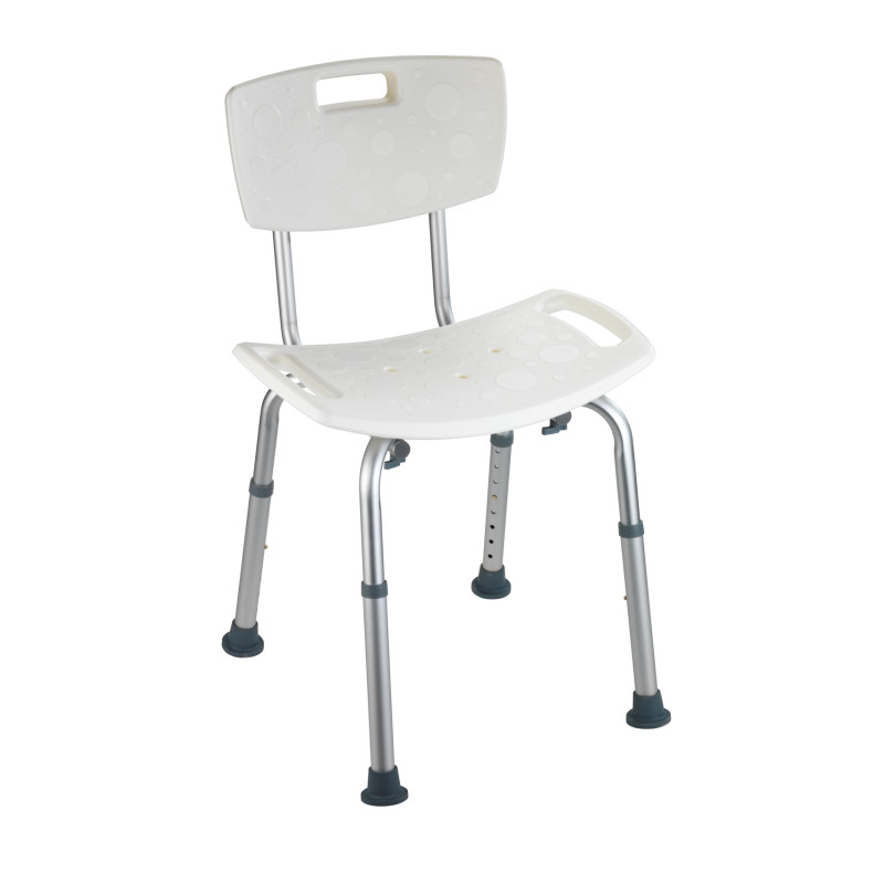 TABOURET DE SALLE DE BAIN AVEC DOSSIER SECURA