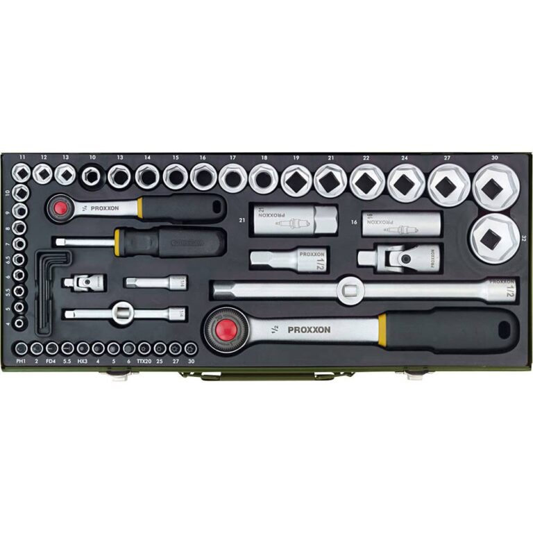 COFFRET COMPLET AVEC CLIQUET 1/4"" ET 1/2""