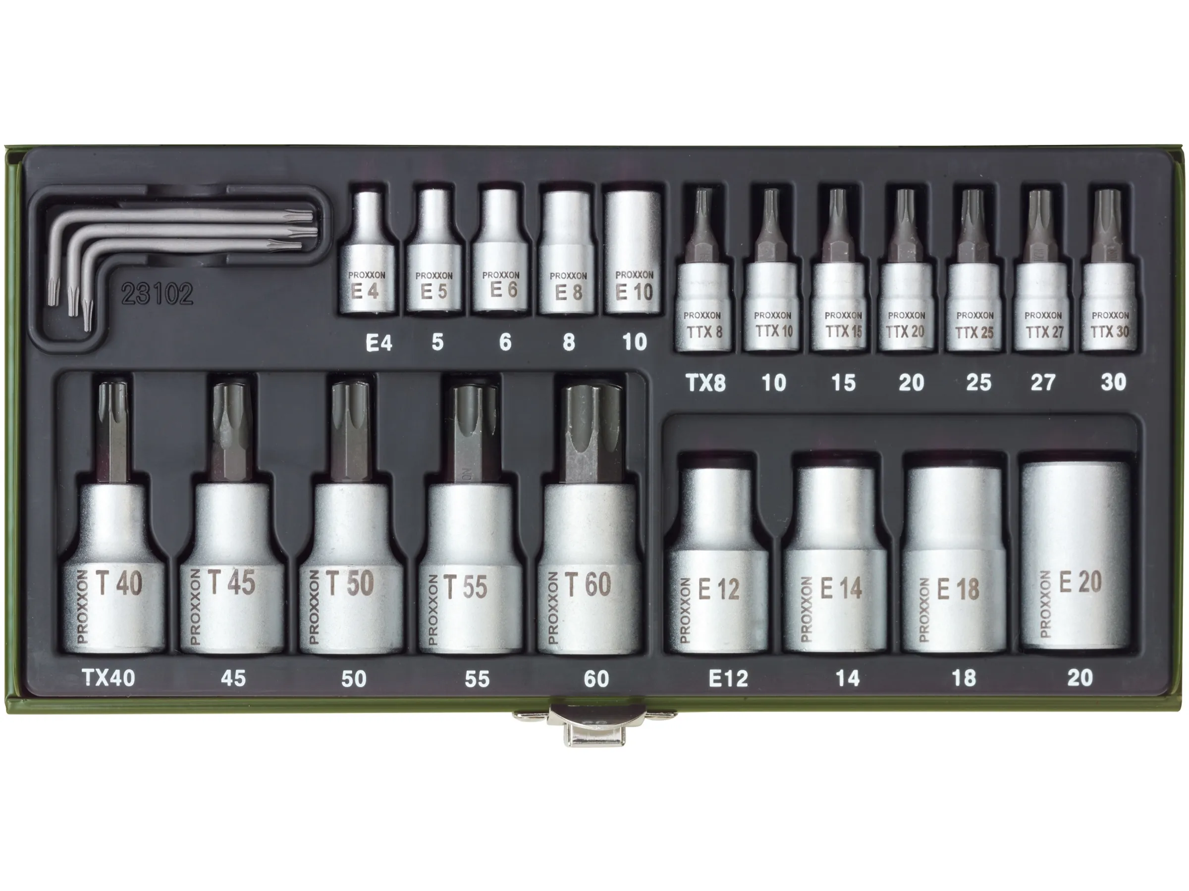 COFFRET SPÉCIAL D&rsquo;EMBOUTS TX, 24 PIÈCES
