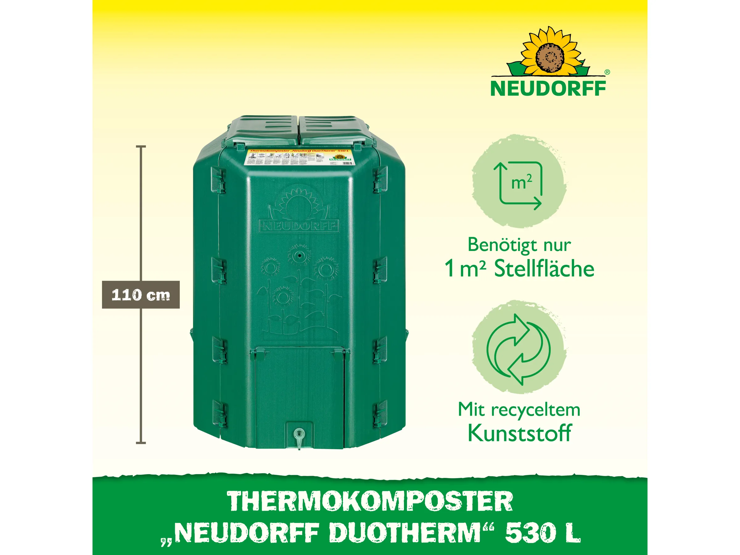 COMPOSTEUR THERMIQUE DUO THERM 530ltr.