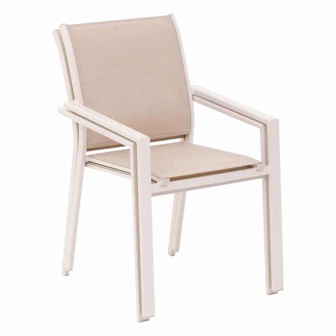 CHAISE EMPILABLE ESSENTIA LIN/ARGILE