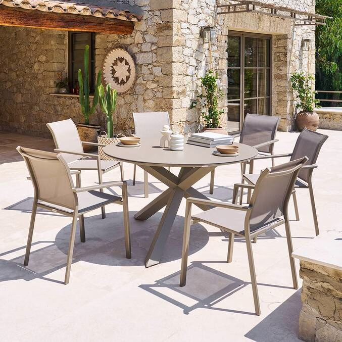 TABLE RONDE DE JARDIN « ORYON » CAFE