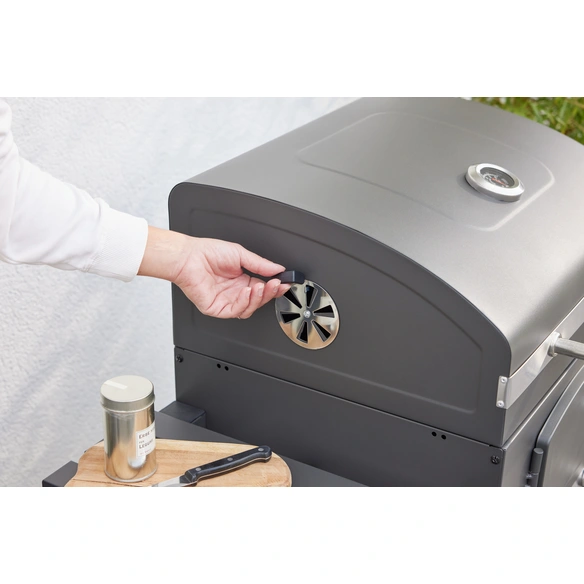 BARBECUE AU CHARBON DE BOIS « OTTAWA « ,  ACIER INOXYDABLE