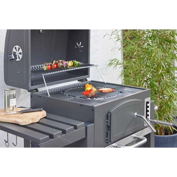 BARBECUE AU CHARBON DE BOIS « OTTAWA « ,  ACIER INOXYDABLE