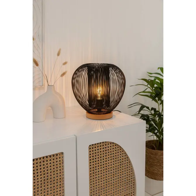LAMPE A POSER EN METAL FILAIR NOIR