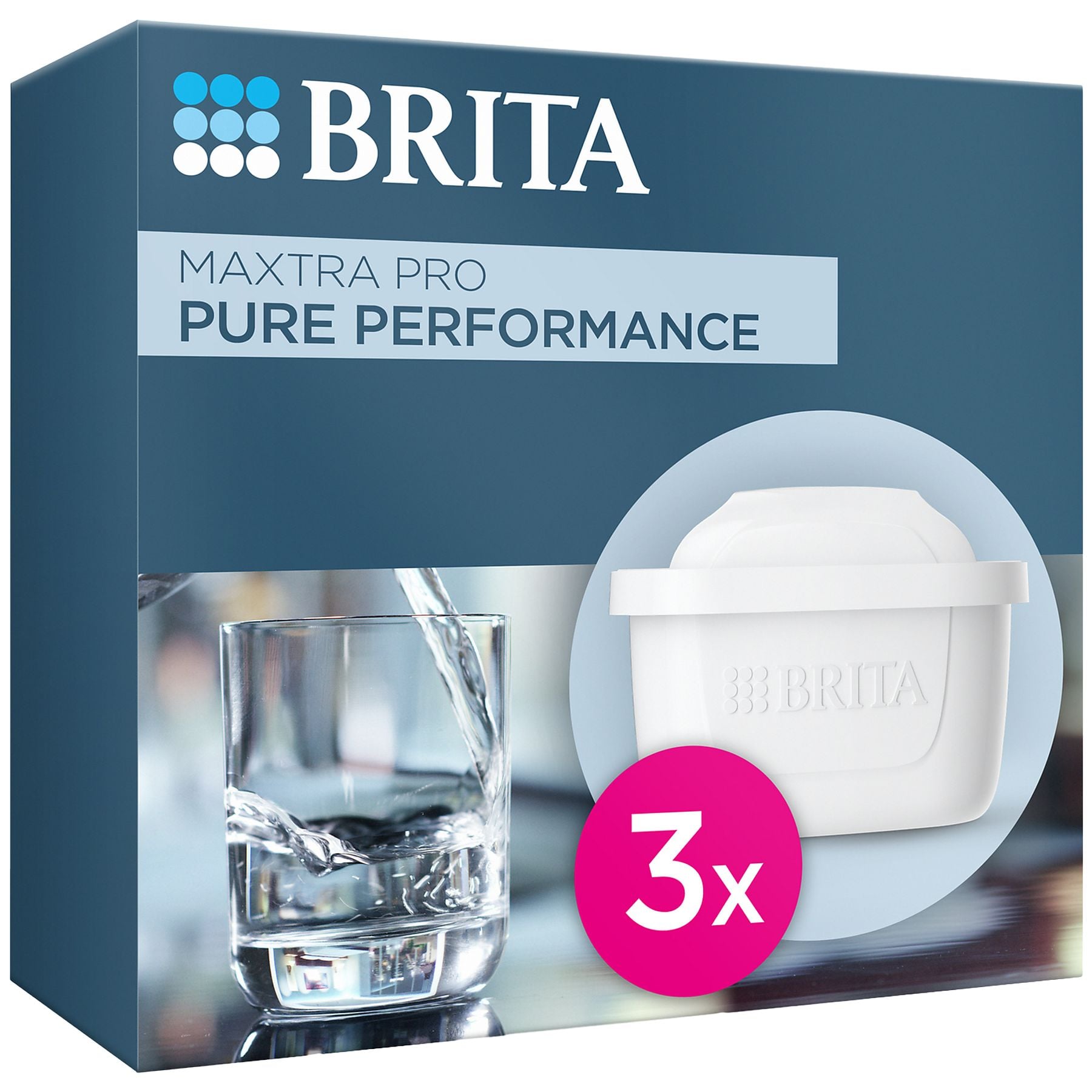 LOT DE 3 CARTOUCHES FILTRANTES BRITA PURE PERFORMANCE