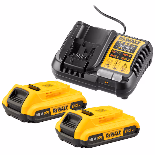 KIT BATTERIE (2 x 18 V/2 AH PLUS  DCB1104)
