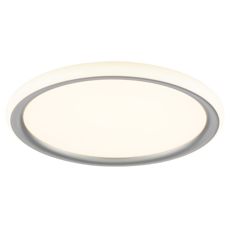 PLAFONNIER LED CARLOZ 30 CM ARGENT/BLANC