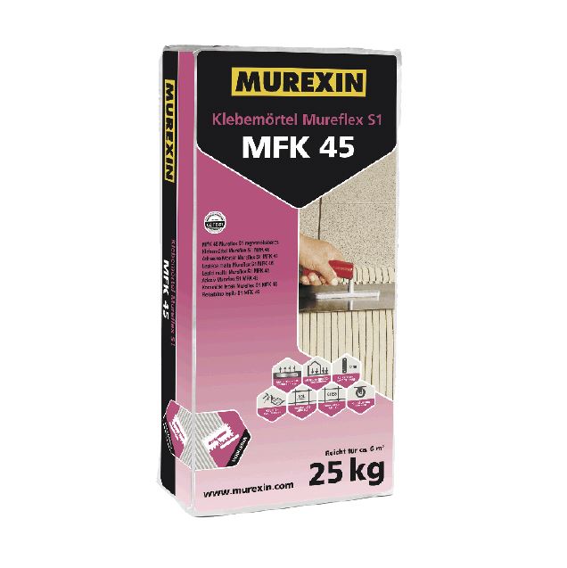 MORTIER-COLLE FLEX GRIS MFK 45 MUREXIN