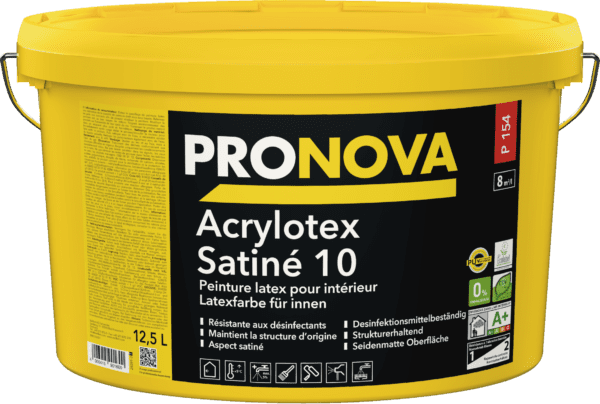Peinture latex pour intérieur « P154 ACRYLOTEX SATINÉ 10 »