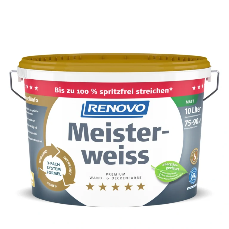 Peinture mat mur "Meisterweiss spritzfrei"