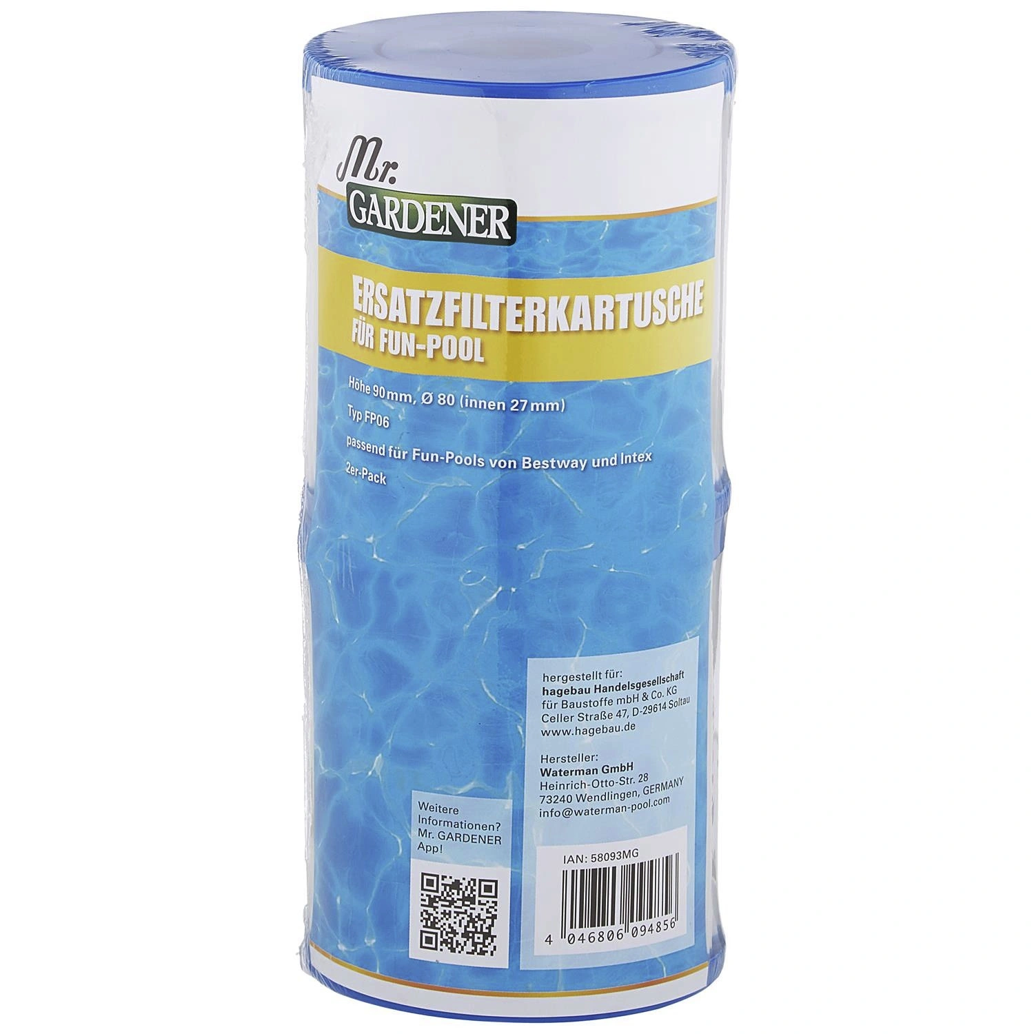 Cartouche filtrante de remplacement