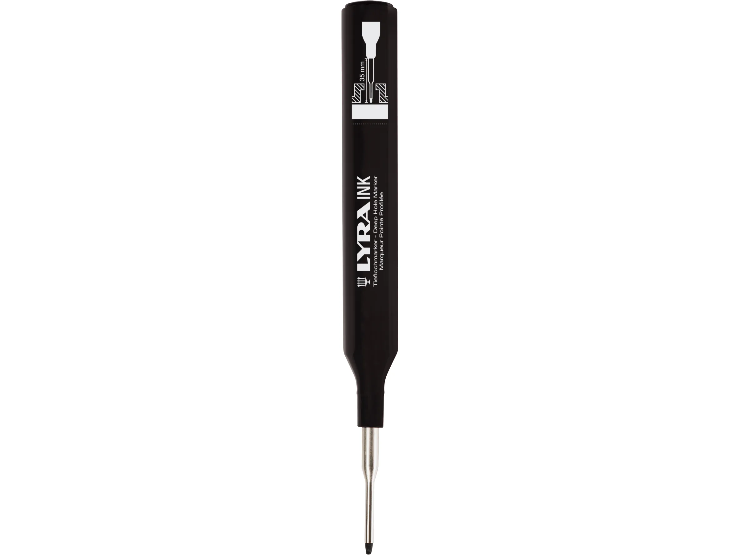MARQUEUR A ENCRE NOIR POUR TROUS PROFOND