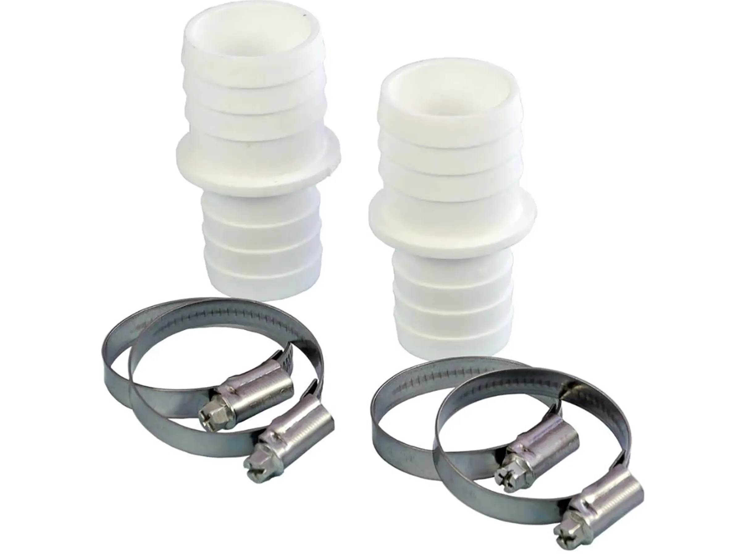Connecteur de tuyau de 32 mm à 38 mm Ø38 mm avec 4 adhésifs à tuyau