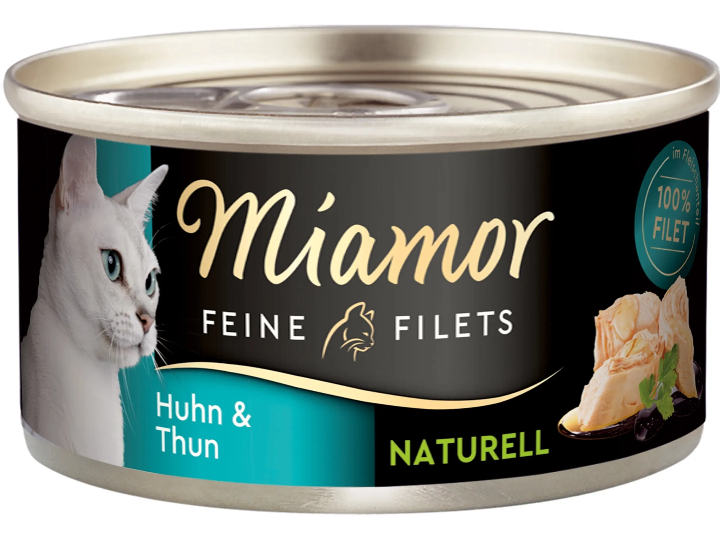 Nourriture humide pour chats Filets fins, poulet naturel et thon 80 g