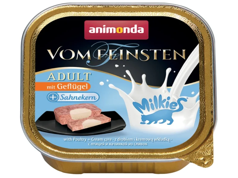 Pâtée pour chats à la volaille et cœur de crème 100 g
