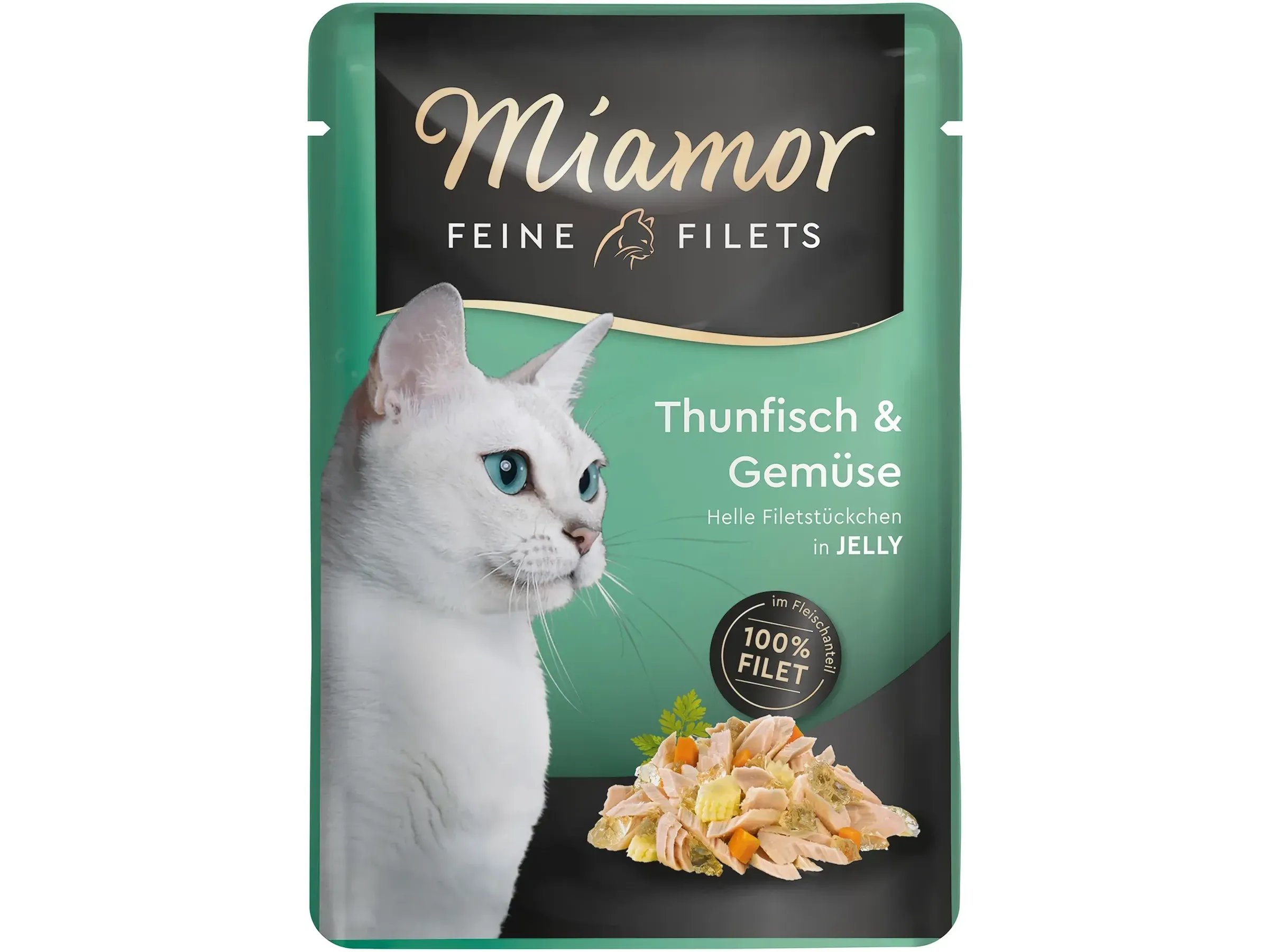 Gelée de filets thon et légumes pour chats Miamor 100 g