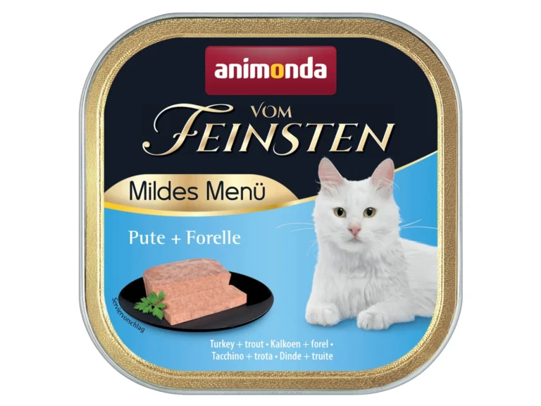 Pâtée pour chats adultes avec dinde et truite