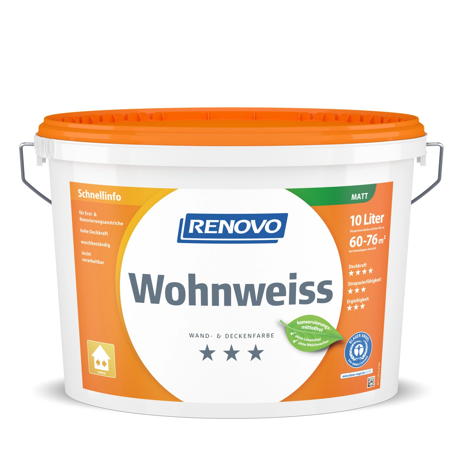 Peinture pour murs et plafonds « Wohnweiss »