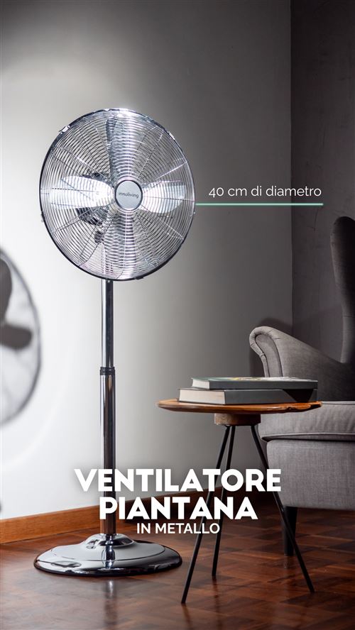 Ventilateur sur pied Innoliving Chromé / Argent