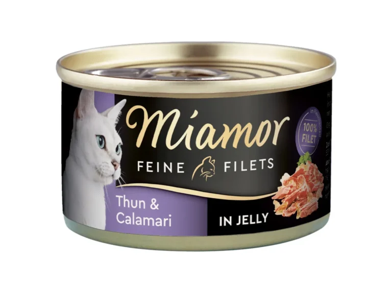 Gelée de filets fin de thon et calamars pour chats 100 g