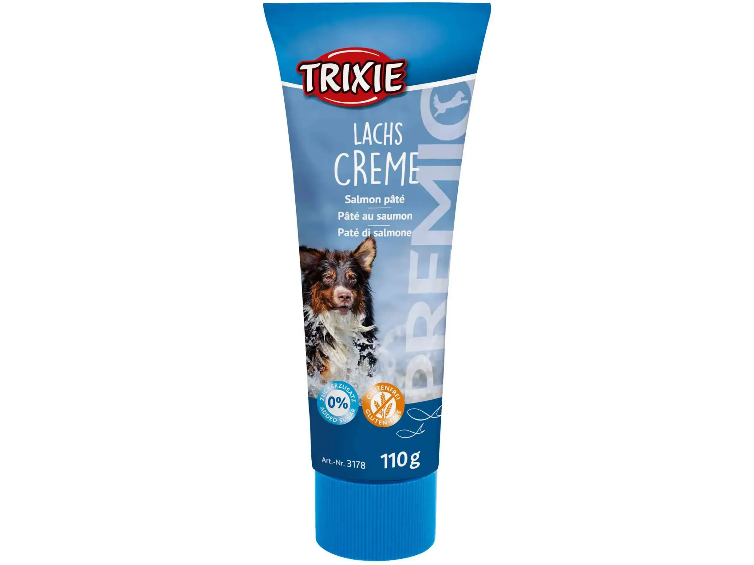Pâté pour chiens au saumon en tube 110 G