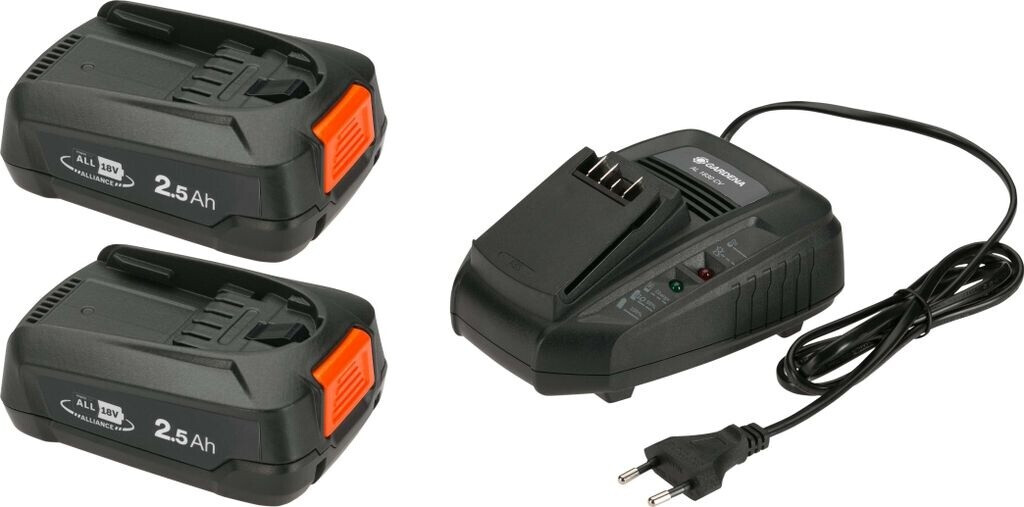 Kit de démarrage Gardena P4A PBA 18V/45 2,5 Ah + SC AL18V-20