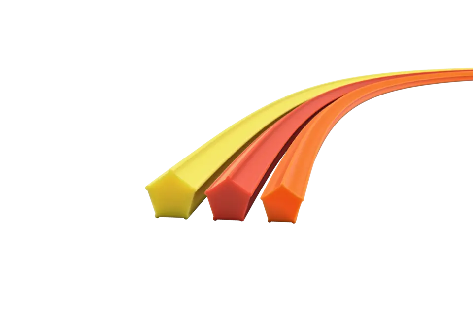 Fil pentagonal, Ø 2,7 mm x 215 mm rouge