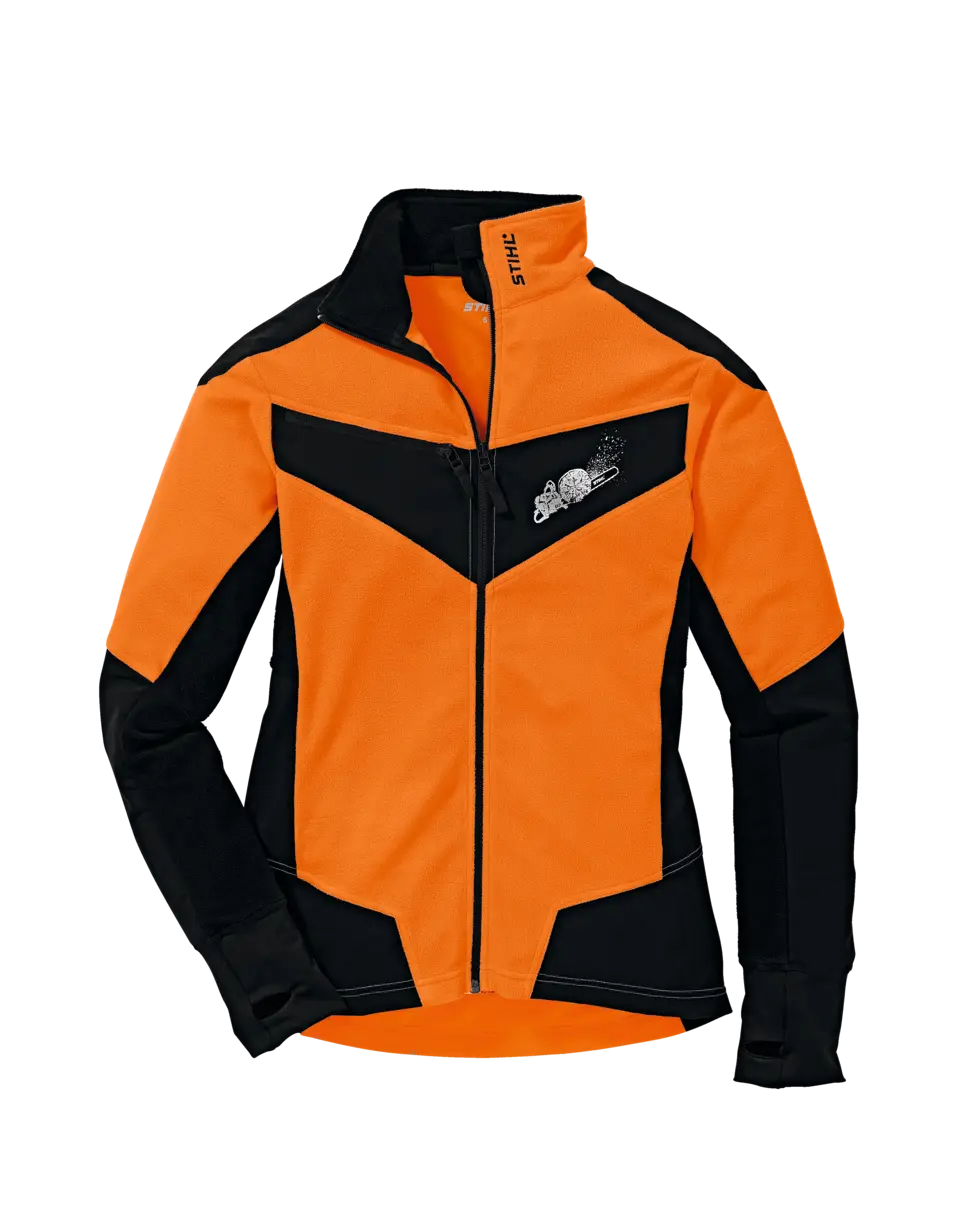 Veste polaire, DYNAMIC, taille S, orange