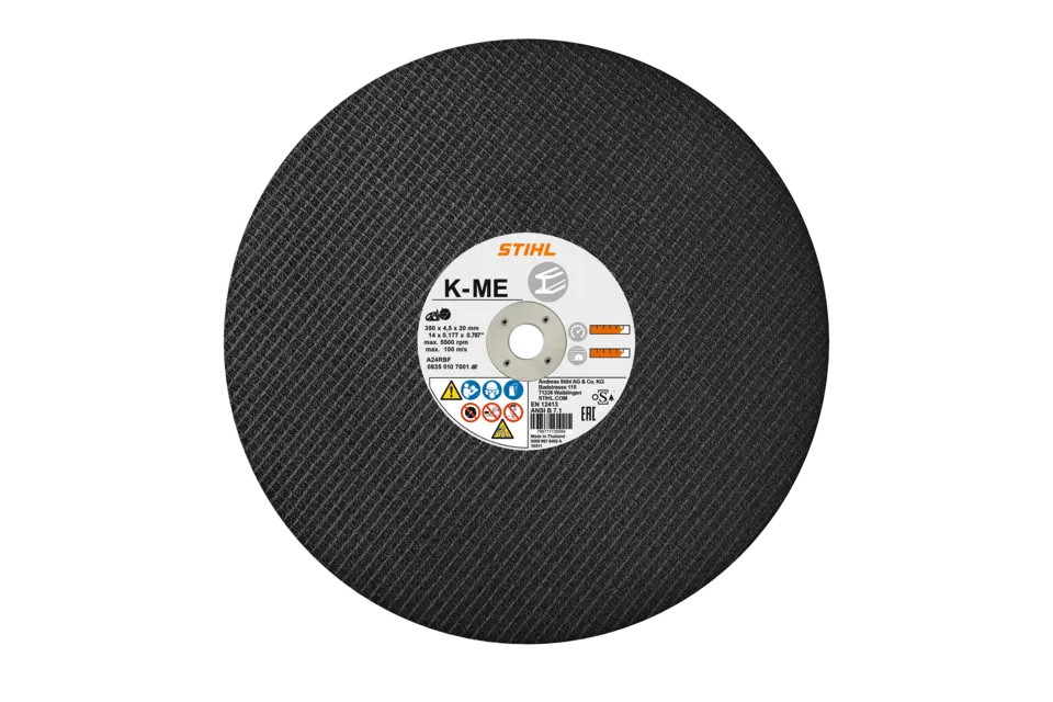Disque à découper en résine synthétique, Ø 400 mm, acier, K-ME