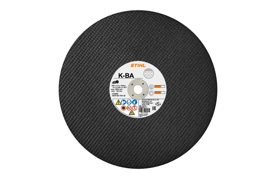 Disque à découper en résine synthétique, Ø 350 mm, pierre, K-BA