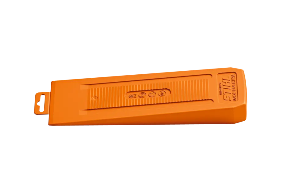Coin d’abattage/de sciage, plastique, 23 cm