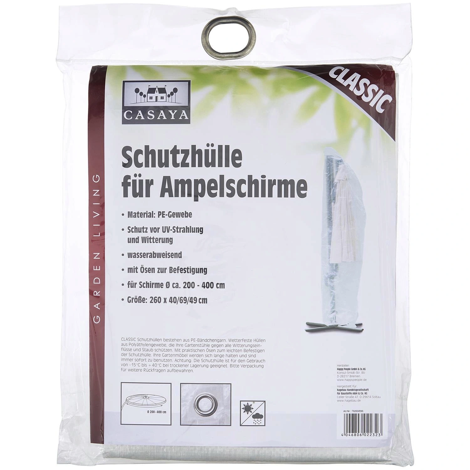 Couvre-parasol « Classic » en plastique