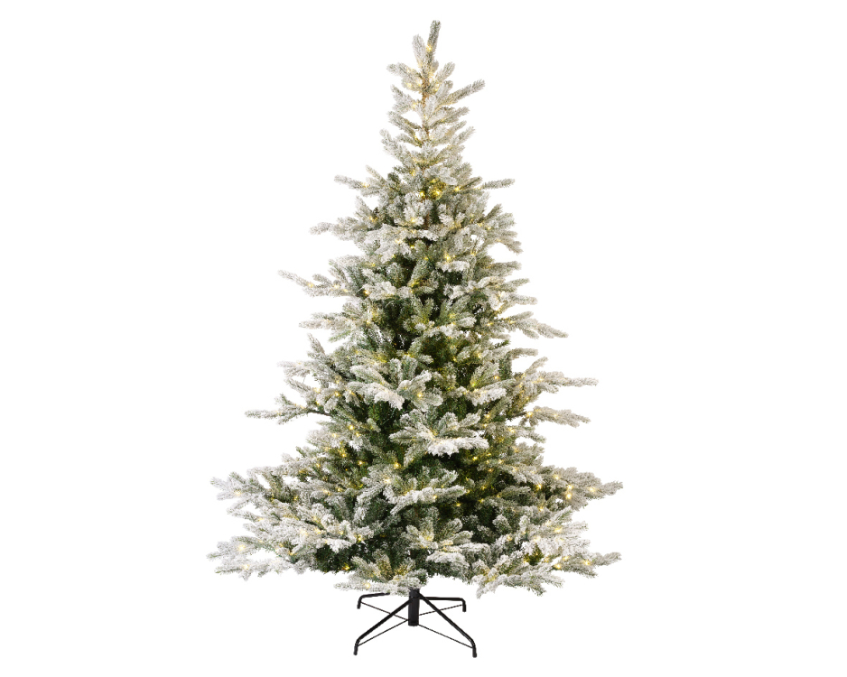 Sapin de Noël artificiel enneigé Grandis Everlands avec micro-LED – 180 cm